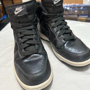 Nike High-top Athletic Shoes, Navy Blue with Sparkles Womens Size 9